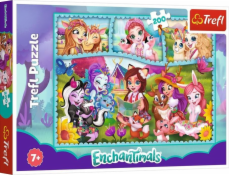 Trefl Puzzle 200 Úžasný svet Enchantimals