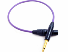 Melodika Jack 6,3mm - XLR 17m fialový kábel