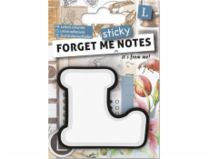 Lepiace kartičky IF Forget me notes s písmenom L