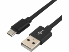 everActive cable micro USB 1m - Black braided quick charge 2 4A - CBB-1MB