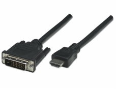 Kabel Techly HDMI - DVI-D 1.8m czarny (304611)