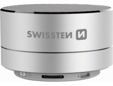 Swissten Bluetooth Reproduktor I-Metal Stříbrný