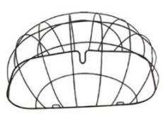 Poťah na košík BASIL PASJA SPACE FRAME čierny 45cm (BAS-74021)