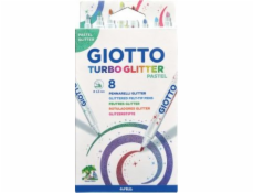 Giotto Pisaki Giotto turbo glitter 8 szt brokatowo-pastelowe 426300