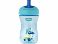 Chicco Sippy kelímok + slamka 266ml modrý