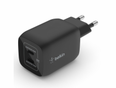 Belkin Duální 65W USB-C Power Delivery GaN PPS nástěnná nabíječka, černá