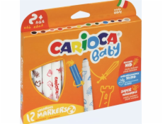 Carioca Maxi Baby Flamasts, 12 farieb (134326)