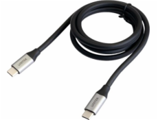 USB Unitek USB-C na USB-C kábel strieborný (C14091ABK)