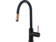 KITCHEN MIXER WITH SWIVEL SPOUT AND CONNECTION TO WATER FILTER DEANTE BLACK COPPER ASTER