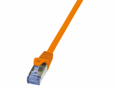 LogiLink Patchcord, CAT6A, S/FTP, PIMF, 0.25m, pomarańczowy (CQ3018S)