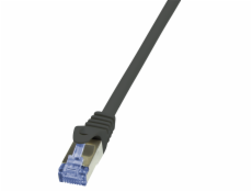 LogiLink Patchcord, CAT6A, S/FTP, PIMF, 0.25m, czarny (CQ3013S)