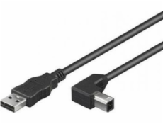 Kábel USB Techly USB-A - USB-B 0.5 m Czarny (ICOC-U-AB-005-ANG)