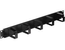 NetRack Organizator kabli 19”/1U Czarny (119-001-010-003)