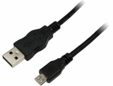 LOGILINK CU0059 LOGILINK -Kabel USB 2.0 Typ-A samec pro Typ- micro B samec, délka 3m, černá