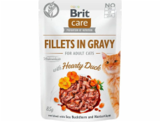 Brit Brit Care Cat Pouch Duck - filety z kaczki w sosie, mokra karma dla kota, saszetka 85g uniwersalny