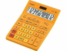 CASIO CALCULATOR GR-12C-RG OFFICE ORANGE 12-DIGIT DISPLAY