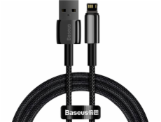 Baseus CALWJ-01 Tungsten Gold Kábel Lightning 2.4A 1m Black