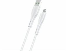 Usams USB kabel USAMS U38 microUSB 4A Fast Charge kabel pro OPPO 1m bílý / bílý SJ375USB02 (US-SJ375)