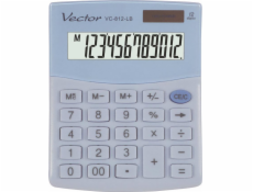 VECTOR OFFICE CALCULATOR KAV VC-812 LB LIGHT BLUE