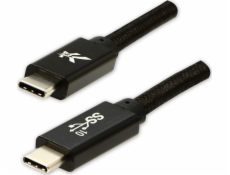 Kábel USB Logo USB-C - USB-C 1 m Czarny