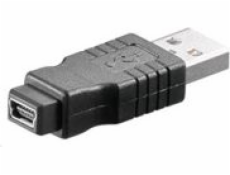 Adaptér USB PremiumCord Brak miniUSB - USB Czarny (kur10)