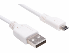 SANDBERG 440-72 Sandberg synchronizační/nabíjecí kabel MicroUSB/USB 3m bílý