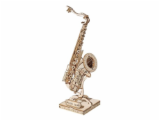 Hračka Robotime dřevěné 3D puzzle Saxofon