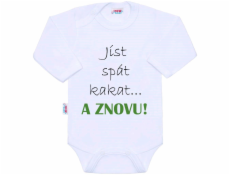 Body s potiskem New Baby jíst spát kakat... A ZNOVU!