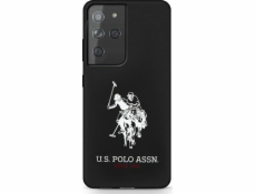 US POLO US Polo USHCS21LSLHRBK S21 Ultra G998 čierno/čierne silikónové logo