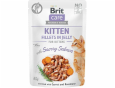 Brit CARE KOT sazzetka FJ KITTEN SAVORY SALMON /24 85g