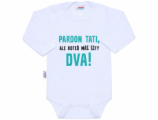 Body s potiskem New Baby Pardon tati, ...máš šéfy dva!