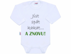 Body s potiskem New Baby jíst spát kakat... A ZNOVU!