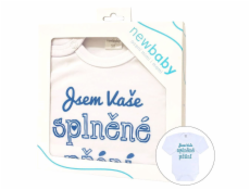 Body s potiskem New Baby Jsem Vaše splněné přání - dárkové balení