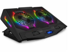 CONNECT IT NEO RGB chladicí podložka pod notebook, černá