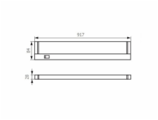 Svítidlo LED pod kuchyňskou linku-70xSMD LED, 15 W, 91,7x8,4x2