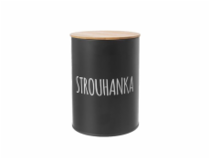 Dóza na strouhanku BLACK plech / bambus