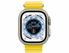 Apple Watch Ultra GPS + Cellular, 49mm Titanium Case with Yellow Ocean Band