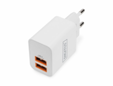 DIGITUS USB nabíječka 2x USB-A, 15,5W