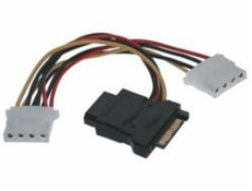 PremiumCord Napájecí Y kabel k HDD Serial ATA na 3x 5,25  female  15cm