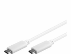 Kabel USB 3.1 C/USB C konektor 1m bílý