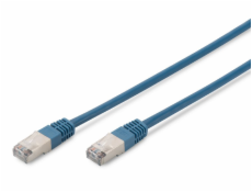 Digitus CAT 5e SF-UTP patch cable, Cu, PVC AWG 26/7, length 5 m, color blue