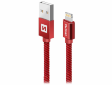 Swissten Datový Kabel Textile Usb / Lightning 2,0 M Červený