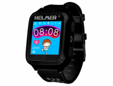 HELMER dětské hodinky LK 707 s GPS lokátorem/ dotykový display/ IP54/ micro SIM/ kompatibilní s Android a iOS/ černé