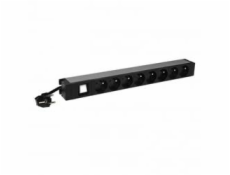 LEGRAND napájecí blok PDU 1U-19  9x230V- kabel 3m + LED spínač