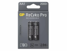 Baterie AA (R6) nabíjecí 1,2V/2000mAh GP Recyko Pro  2ks