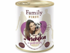 FAMILY FIRST Adult Beef with mrkva - Wet dog food - 800 g