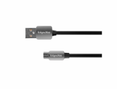 Kabel USB Kruger&Matz USB-A - 1.8 m Czarny (KM0331)