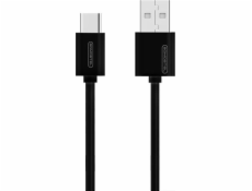 USB CABLE TYP-C 3A BLACK SOMOSTEL 3100mAh QUICK CHARGER 1.2M POWERLINE SMS-BP02