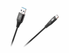 Kabel USB Rebel USB-A - USB-C 0.5 m Czarny (RB-6001-050-B)