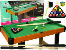 Import leantoys Biliardový stôl Spoločenská hra Cues Balls 58 cm